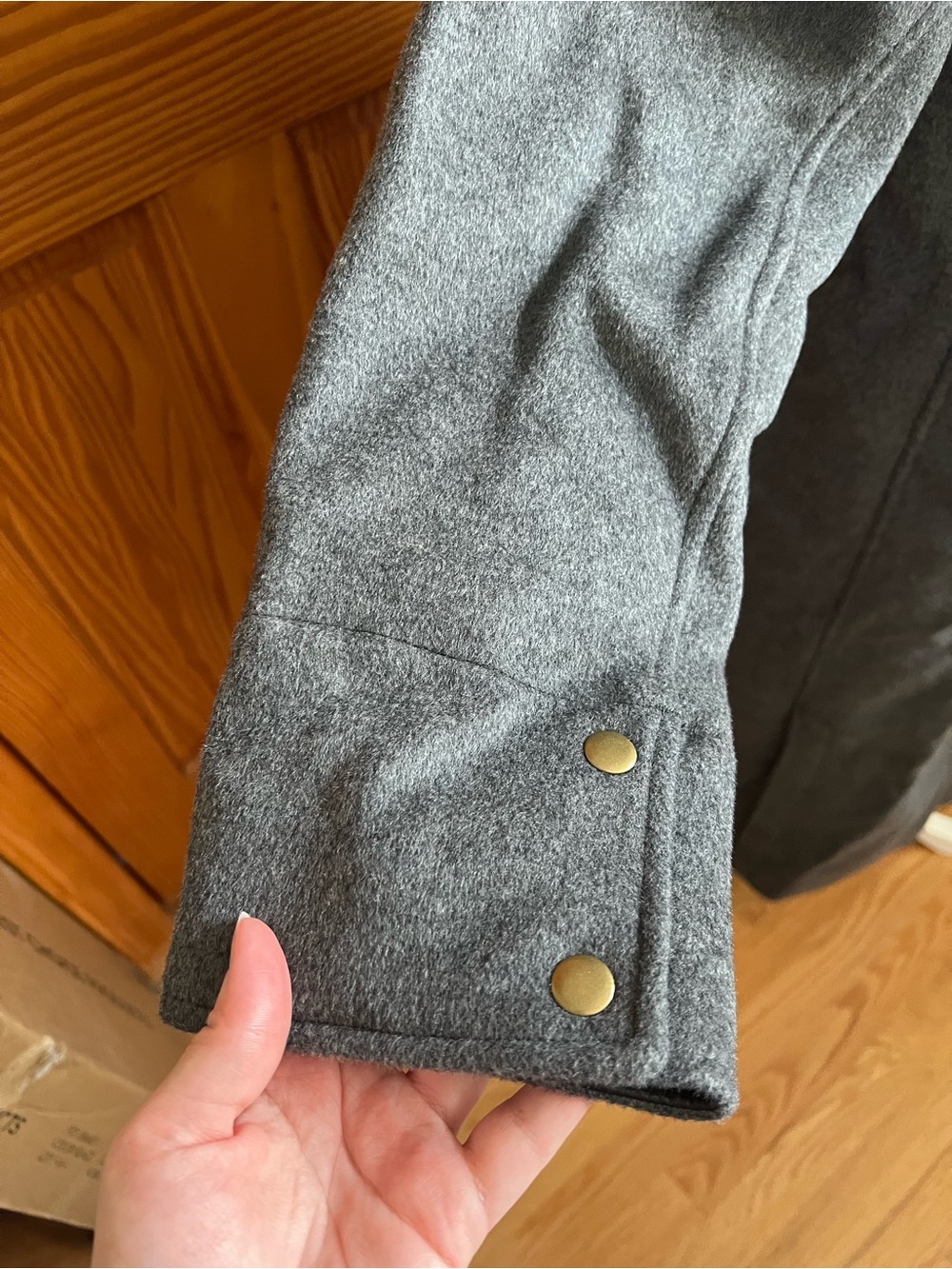 NWOT J Crew Long Barn Jacket™ in drapey wool blend - Picture 8 of 10